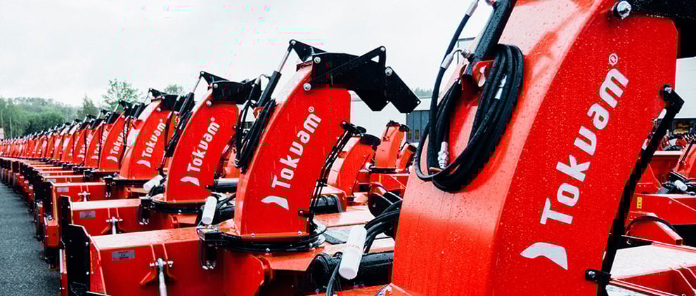 Redskap för professionell snöröjning av Tokvam